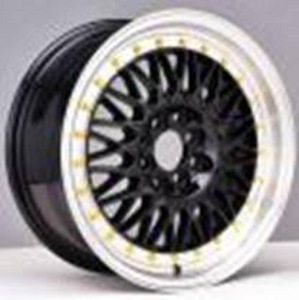 R15x6.5  8X100/114.3  ET  30  73.1  REW032  Silver+Polished Lip (SP)  For RACIN  (K3)  (Style BBS Gold Rivets) (1 foto / 1)