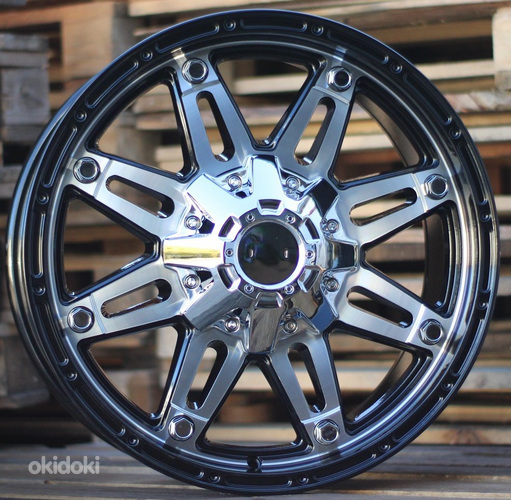 R17x8  12X135/139  ET  0  110.1  QC801  Black Polished (MB)  For 4X4  (R)  ((AKC 80 Eur))
