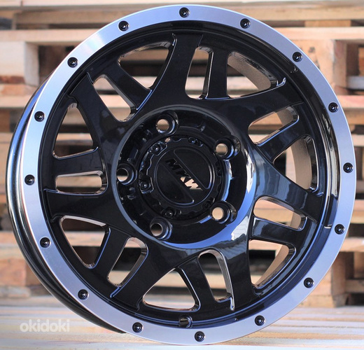 R15x8  5X139.7  ET  0  110.1  Q1509  Black+Polished Lip (BLPL)  For 4X4  (P)
