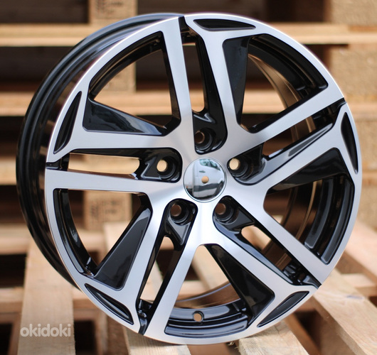 R16x7  5X108  ET  35  65.1  PG534  (BK5516)  Black Polished+Powder Coating (MBPC)  For PEUG  (D5+L6)