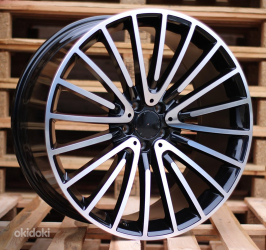 R20x8.5  5X112  ET  38  66.6  MR532  (IN0235)  Black Polished (MB)  For MER  (P2)  (Rear+Front)