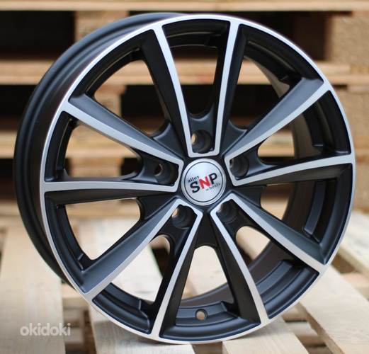 R15x6  5X110  ET  39  73.1  M15  Black Polished Matt (MBM)  For RACIN  (K7)  ((AKC 55 Eur))