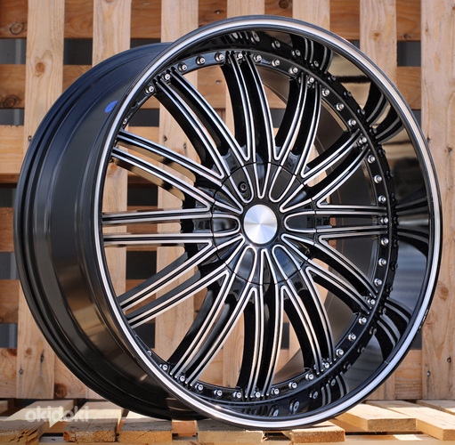 R22x9.5  12X135/139  ET  30  87.1  LU911  Black Polished (MB)  For 4X4  (K3)