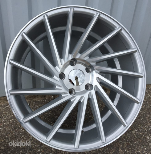 R20x9.5  5X120  ET  38  72.6  LU589  (M7L)  Machined Silver (MS)  For RACIN  (K7)  ((AKC 80 Eur)  Vossen Style (Left ))