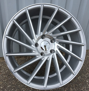 R19x9.5  5X120  ET  38  72.6  LU589  (M7R)  Machined Silver (MS)  For RACIN  (K7)  ((AKC 60 Eur) Style Vossen (Right side)) (1 foto / 1)