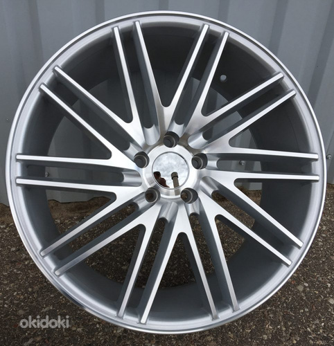 R20x8.5  5X120  ET  33  72.6  LU579  (M+6R)  Machined Silver (MS)  For RACIN  (K7)  ((AKC 70 Eur)  Vossen Style (Right))