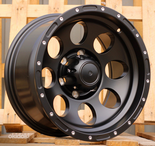 R16x8  6X139.7  ET  M20  110.1  LU521  Black Half Matt (BLHM)  For 4X4  (P1)
