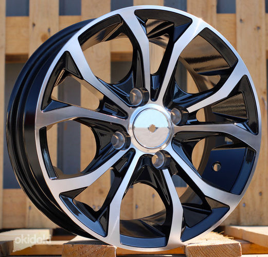 R13x5.5  4X100  ET  30  73.1  LU250  Black Polished (MB)  For RACIN  (K3)