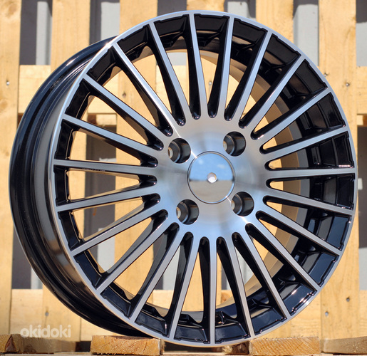 R14x5.5  4X100  ET  35  73.1  LU388  Black Polished (MB)  For RACIN  (K3)