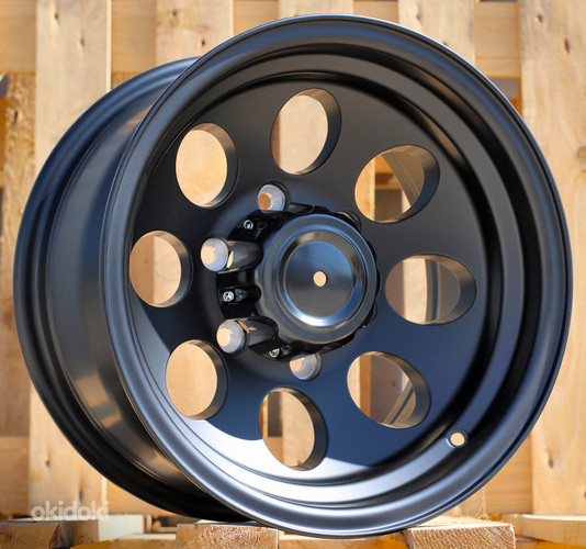 R15x8  6X139.7  ET  M27  110.1  LU050  Black Polished Matt (MBM)  For 4X4  (K3)