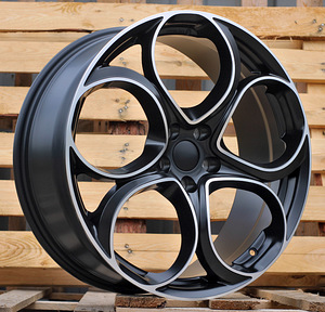 R20x8  5X110  ET  34  65.1  L2387  Black Polished Half Matt (MBHM)  For ALFA  (P1) (1 foto / 1)