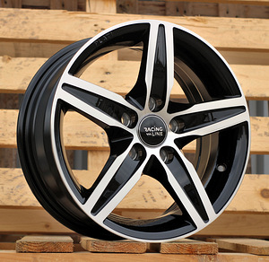 R14x6  5X100  ET  35  57.1  L299  Black Polished (MB)  For RACIN  (R) (1 foto / 1)