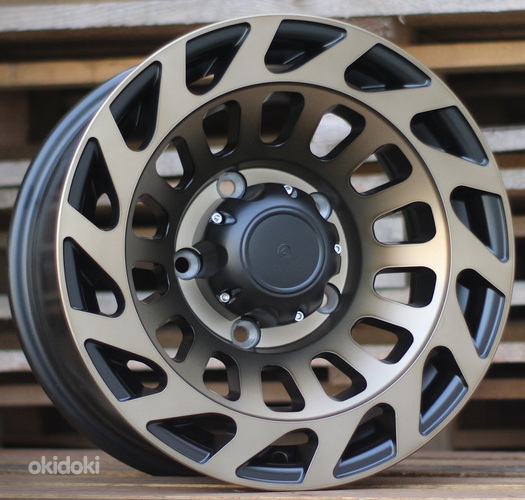 R15x8  6X139.7  ET  0  110.1  L2143  Black Half Matt (BLHM)  For 4X4