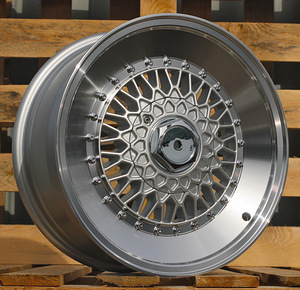R16x7  8X100/108  ET  15  65.1  L1226  Silver+Polished Lip (SP)  For RACIN  (K4)  (STYLE BBS) (1 foto / 1)