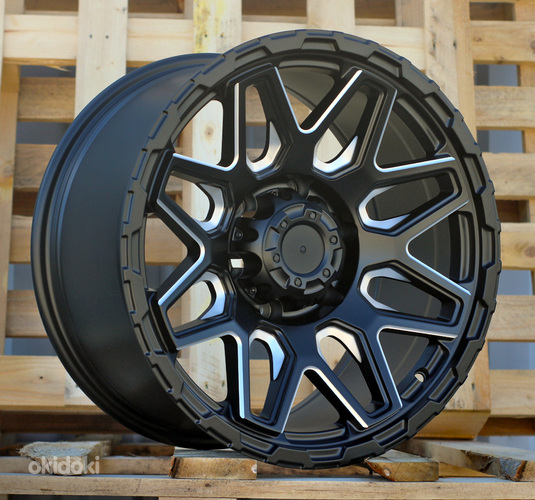 R17x9  6X139.7  ET  0  110.1  JT257  Black Polished (MB)  For 4X4  (K3)  (Milling)