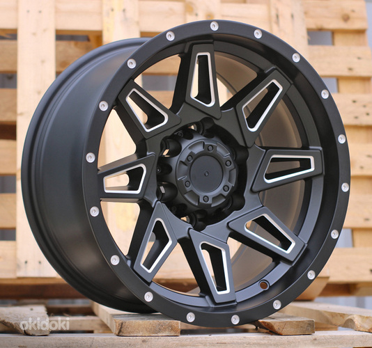 R16x8.5  6X139.7  ET  0  110.1  JT212  Black Polished (MB)  For 4X4  (Z5)  (Milling)