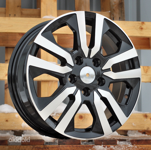 R16x6  5X114.3  ET  50  66.1  IN3516F  Black Polished (MB)  For RENAU  (K8)  (HYBRID FORGED (max 1400kg))