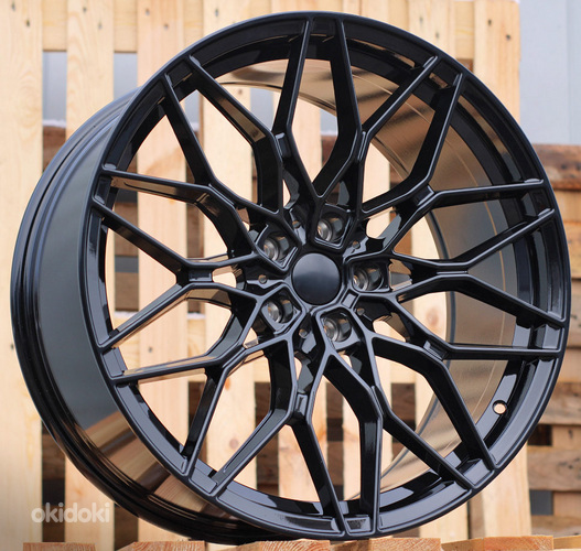 R20x8.5  5X112  ET  25  66.6  IN292  (FBX250)  Black (BL)  For BMW  (Z5+A)  (HYBRID FORGED Rear+Front)