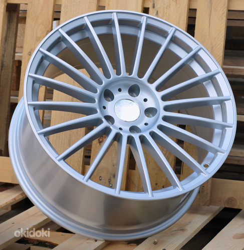 R19x8.5  5X112  ET  25  66.6  IN005  (IN0284)  Silver Shining (SS)  For BMW  (P2)  (Rear+Front ALPINA (AKC 90 Eur))