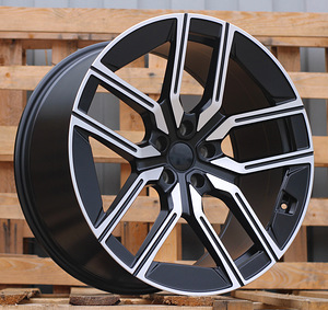 R20x10  5X112  ET  41  66.6  I5619  Black Polished Half Matt (MBHM)  For BMW  (P1)  (Rear+Front) (1 foto / 1)
