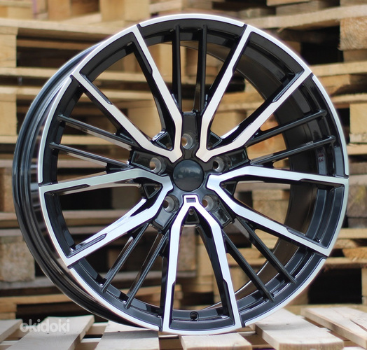 R20x9.5  5X112  ET  37  66.6  I5498  Black Polished (MB)  For BMW  (K3)  (Rear+Front)