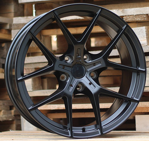R18x8  5X120  ET  35  72.6  I5484  Black Matt (BM)  For BMW  (K7)  (Rear+Front) (1 foto / 1)