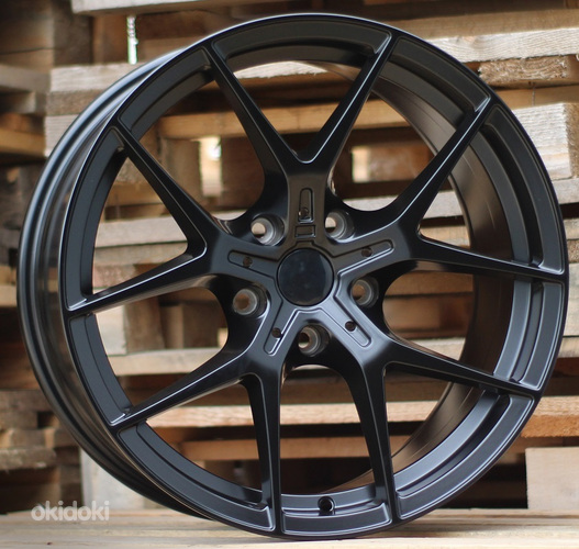 R18x8  5X120  ET  35  72.6  I5484  Black Matt (BM)  For BMW  (K7)  (Rear+Front)