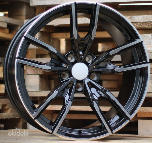 R18x9  5X120  ET  38  72.6  I5478  Black Polished (MB)  For BMW  (K7)  (Rear+Front)