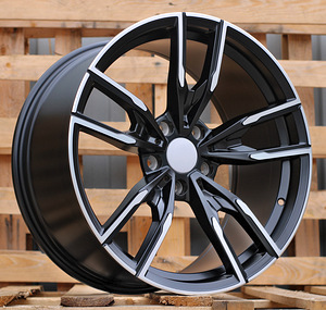 R19x9.5  5X112  ET  38  66.6  I5478  Black Polished Half Matt (MBHM)  For BMW  (P1+Z3)  (Rear+Front) (1 foto / 1)