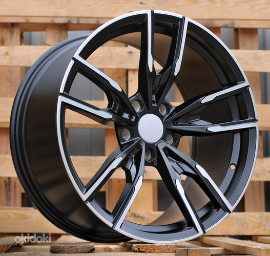 R19x9.5  5X112  ET  38  66.6  I5478  Black Polished Half Matt (MBHM)  For BMW  (P1+Z3)  (Rear+Front)