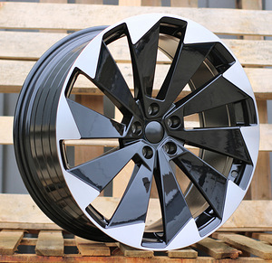 R18x8  5X112  ET  45  57.1  I1141  (YF1153)  Black Polished (MB)  For SKODA  (P1)  (HYBRID FORGED) (1 фото из 1)