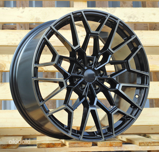 R20x8.5  5X112  ET  26  66.6  I0384  (FBX251)  Black+Tinted Face (BLTF)  For BMW  (Z5)  (HYBRID FORGED Rear+Front)