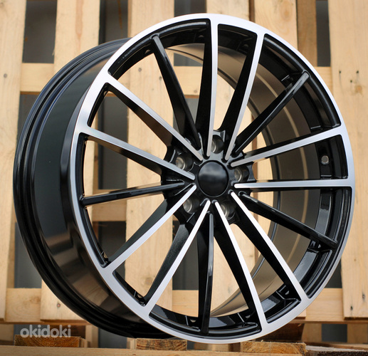 R19x8  5X112  ET  45  57.1  I0383  Black Polished (MB)  For VW  (K7)
