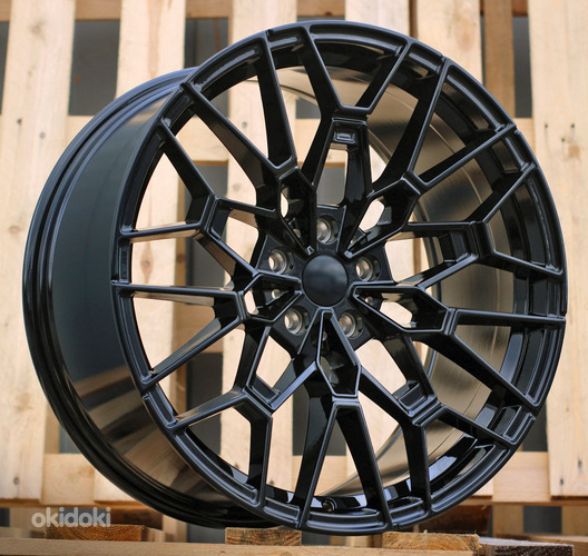 R20x9.5  5X112  ET  37  66.6  I0384  Black (BL)  For BMW  (K3+Z5)  (Rear+Front)