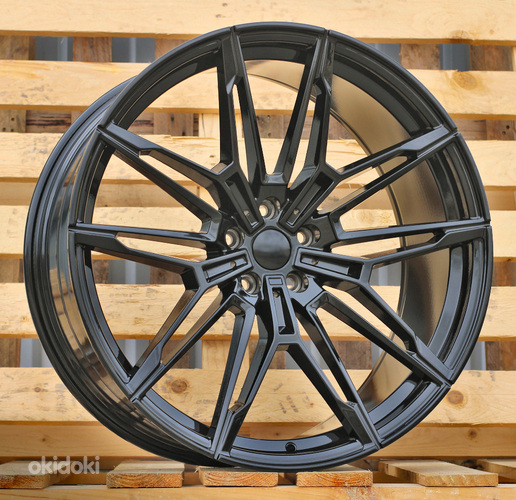R22x10.5  5X112  ET  35  66.6  I0294  Black (BL)  For BMW  (A)  (Rear+Front)