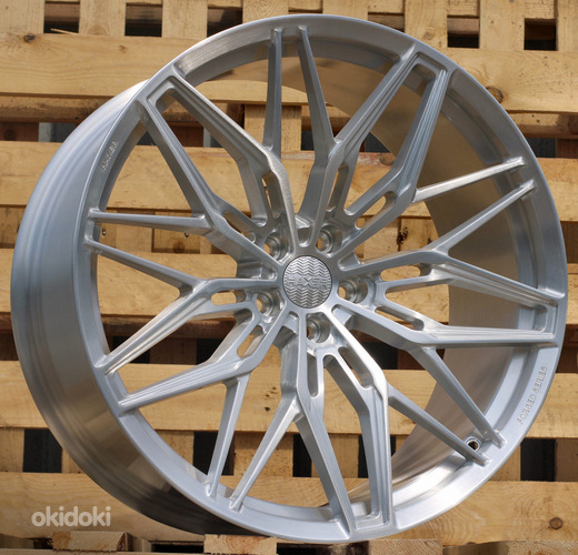 R21x10.5  5X112  ET  30  66.6  HXF02  Brush Silver (BS)  For HAXER  (K3)  (FORGED  (NEW Model))