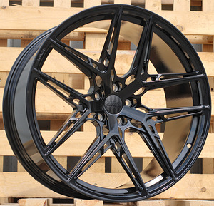 R22x11.5  5X112  ET  37  66.6  HXF01  Black (BL)  For HAXER  (K3)  (FORGED  (NEW Model) Rear+Front) (1 foto / 1)