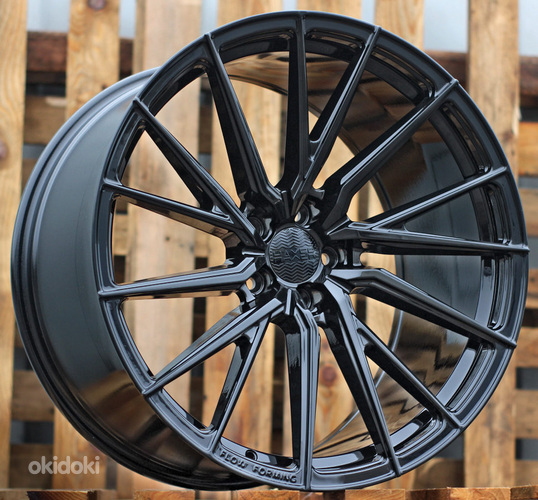 R22x10.5  5X112  ET  20  66.5  HX06F  Black (BL)  For HAXER  (K4)  (HYBRID FORGED (Front+Rear))