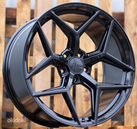 R19x9.5  5X120  ET  40  72.6  HX04F  Black (BL)  For HAXER  (K4)  (HYBRID FORGED (Front+Rear))