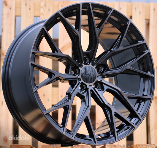 R20x8.5  5X112  ET  25  66.6  HX05F  Black+Tinted Face (BLTF)  For HAXER  (K2)  (HYBRID FORGED (Max Load 815kg.) Front+Rear)