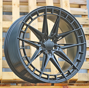 R22x10.5  5X112  ET  40  66.5  HX046F  Black Half Matt (BLHM)  For HAXER  (A)  (HYBRID FORGED Rear+Front) (1 foto / 1)