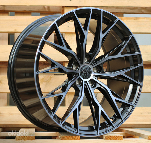 R18x8  5X112  ET  45  66.6  HX042  (IN0387)  Black+Tinted Face (BLTF)  For HAXER  (M)  (HYBRID FORGED)