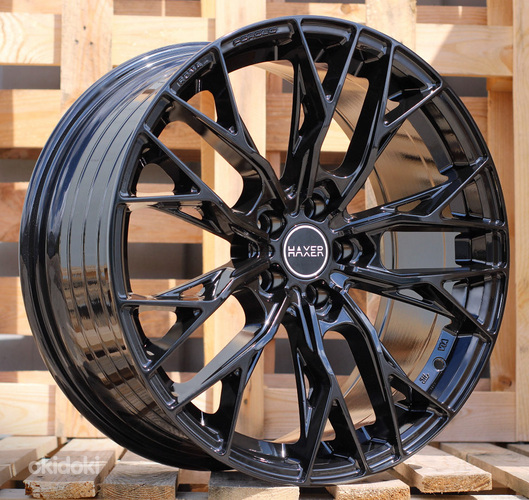 R18x8  5X120  ET  35  72.6  HX042  (A5871)  Black (BL)  For HAXER  (P)  (Rear+Front)