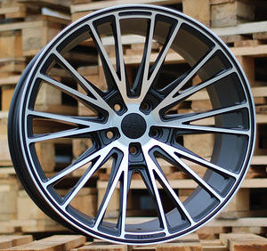 R20x10  5X112  ET  40  66.6  HX040  Black Polished Half Matt+Powder Coating (MBHMPC)  For HAXER  (P1)  (Rear+Front) (1 foto / 1)