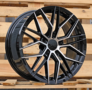 R17x7.5  5X100  ET  40  67.1  HX035  (FBX005)  Black Polished (MB)  For HAXER  (P1)  (HYBRID FORGED) (1 foto / 1)