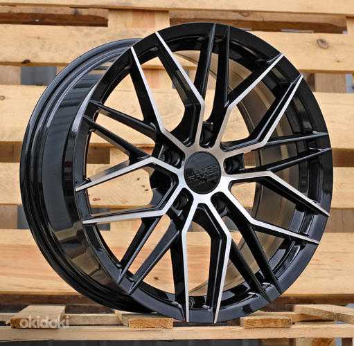 R17x7.5  5X114.3  ET  40  67.1  HX035  (FBX005)  Black Polished (MB)  For HAXER  (Z5)  (HYBRID FORGED)