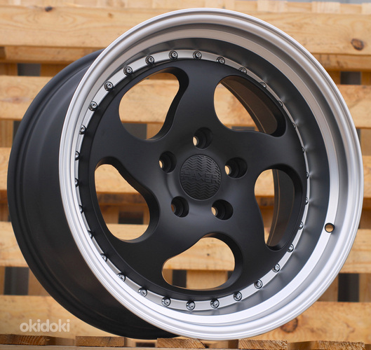 R18x9.75  5X120  ET  30  72.6  HX032  Black Half Matt (BLHM)  For HAXER  (K3)  (Rear+Front (AKC 85 Eur))