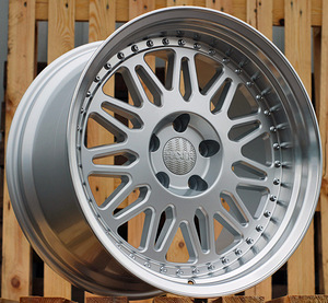 R19x10.5  5X120  ET  20  74.1  HX028  (QC1130)  Silver+Polished Lip (SP)  For HAXER  (K3)  (Rear+Front) (1 foto / 1)