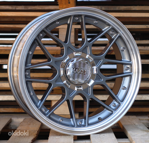 R18x9  10X120/112  ET  35  72.6  HX025  (HX025)  Graphite+Polished Lip (GRPL)  For HAXER  (Z2)  (Rear)