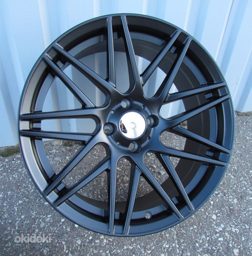 R17x7.5  4X100  ET  25  60.1  HX013  (E269177513S)  Black Half Matt (BLHM)  For SMART  (K3)  (Rear)